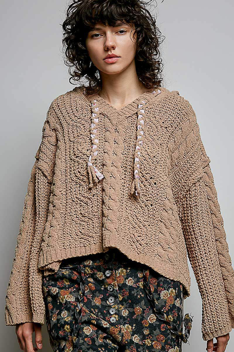 POL Carmel Chunky Knit Sweater