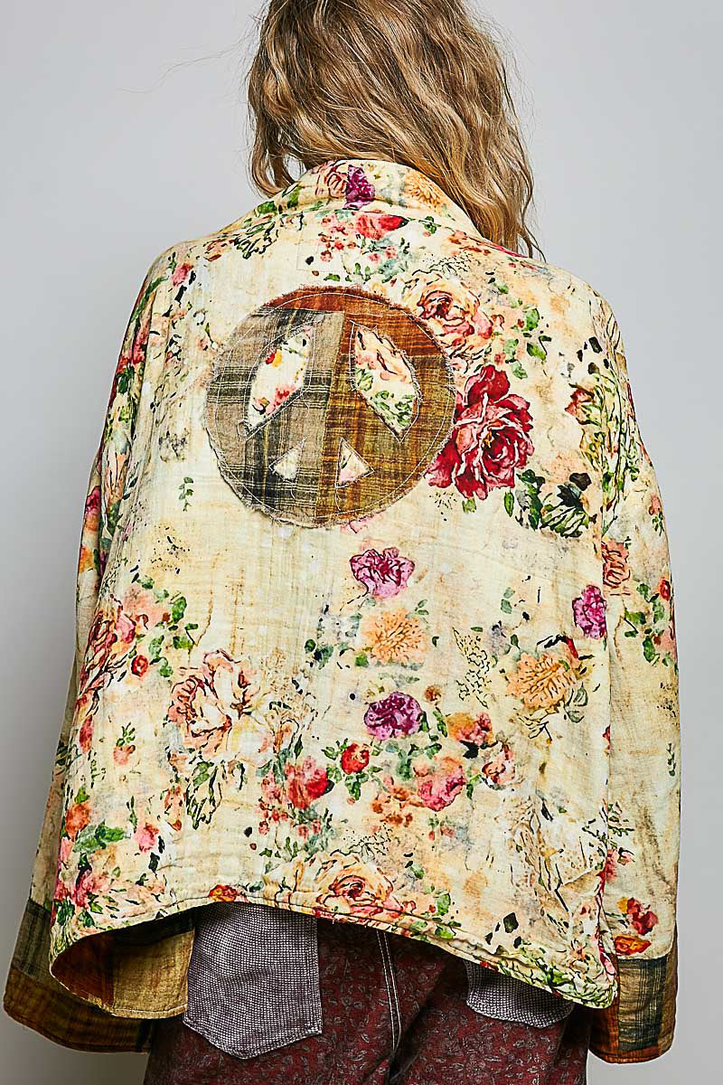 POL Natural Peace Floral Jacket