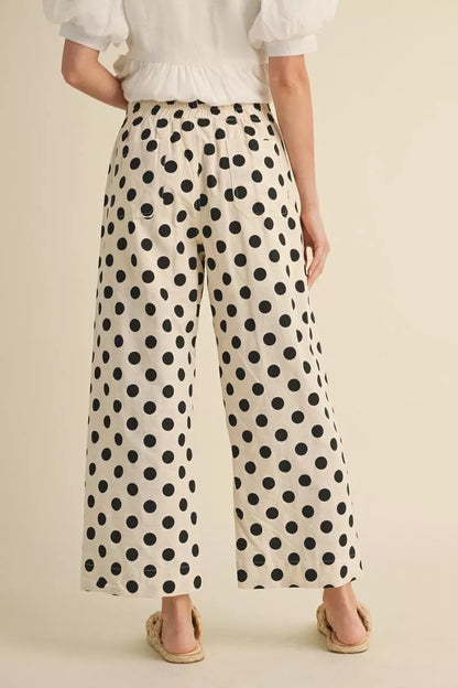 Black Polka Dot Pants