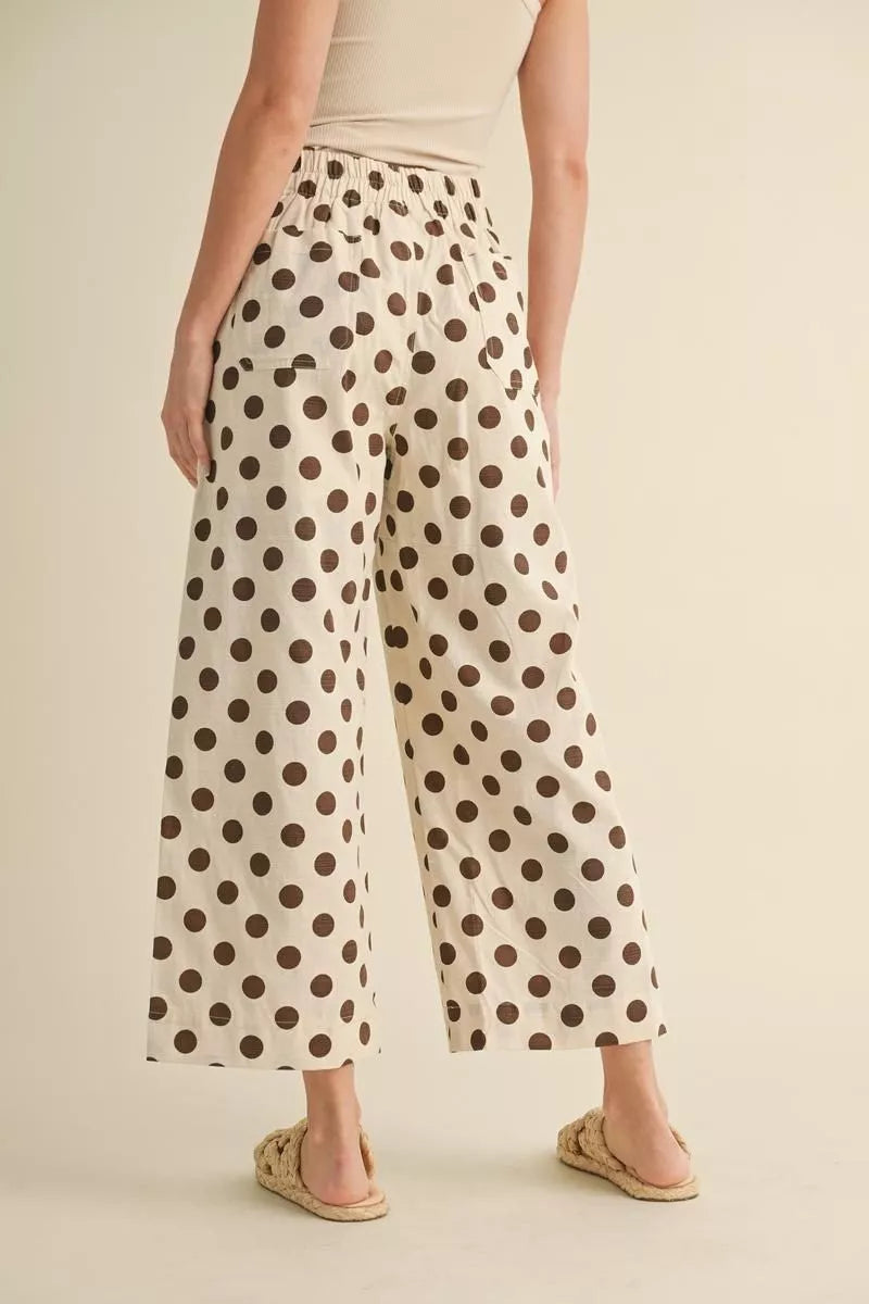 Brown Polka Dot Pants