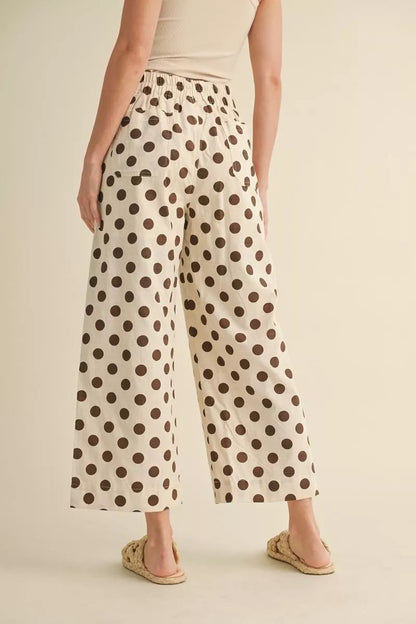 Brown Polka Dot Pants
