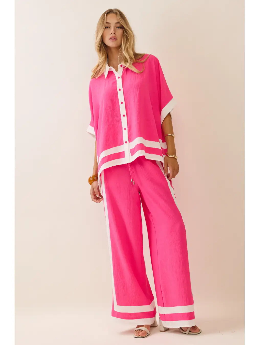 Pink Striped Set