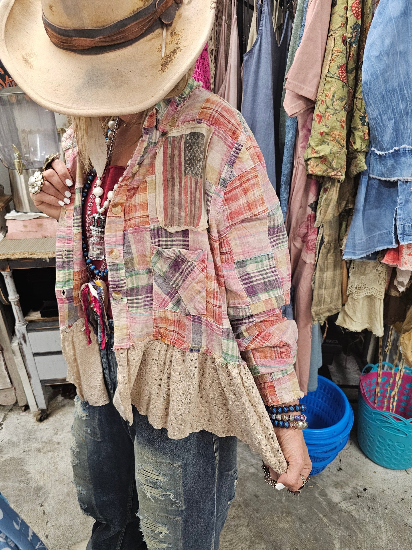 A Rare Bird Liberty Belle Shacket