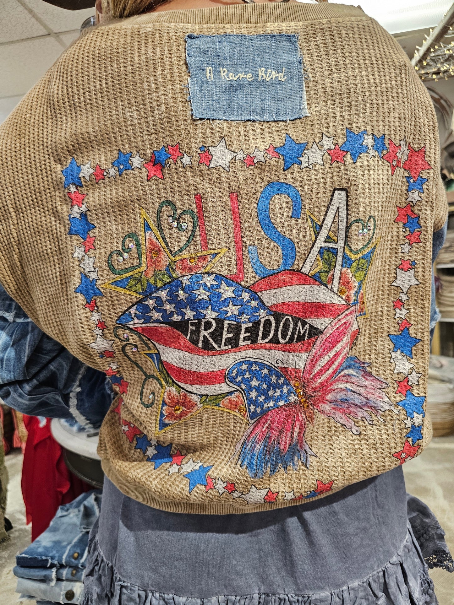 A Rare Bird USA Freedom Waffle Jacket