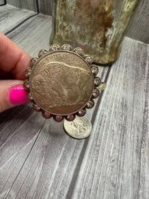 Buffalo Coin Cuff