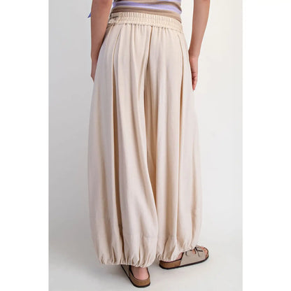 Natural Moonflower Balloon Pants
