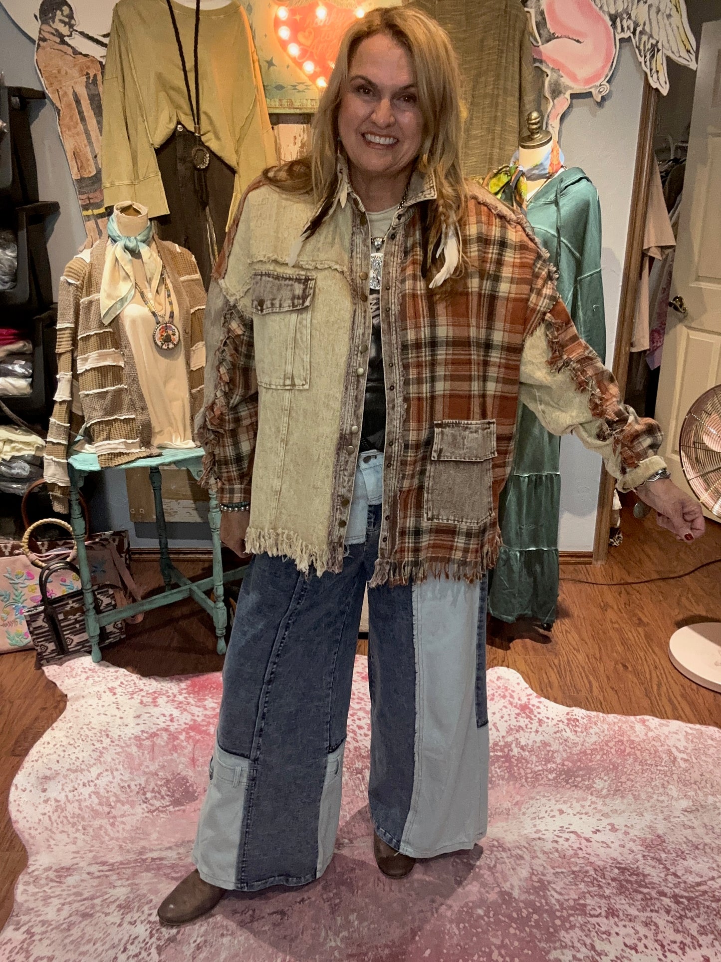 Oli & Hali Denim Patchwork Jeans