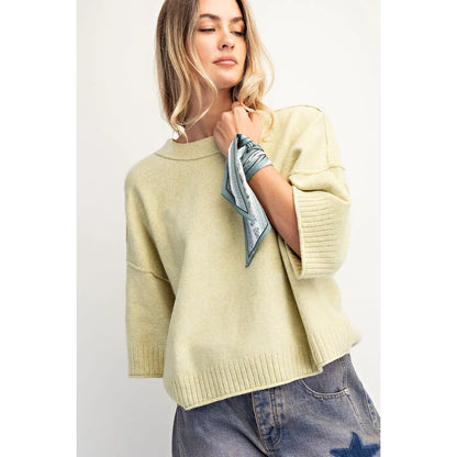 Lemonilla Crew Neck Oversized Sweater