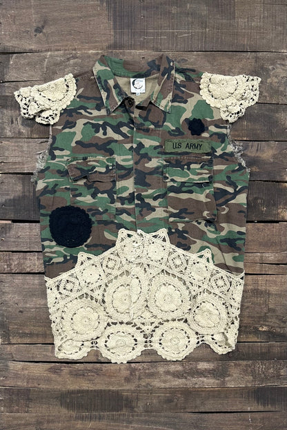 Jaded Gypsy Hidden Meadows Vest - Camo