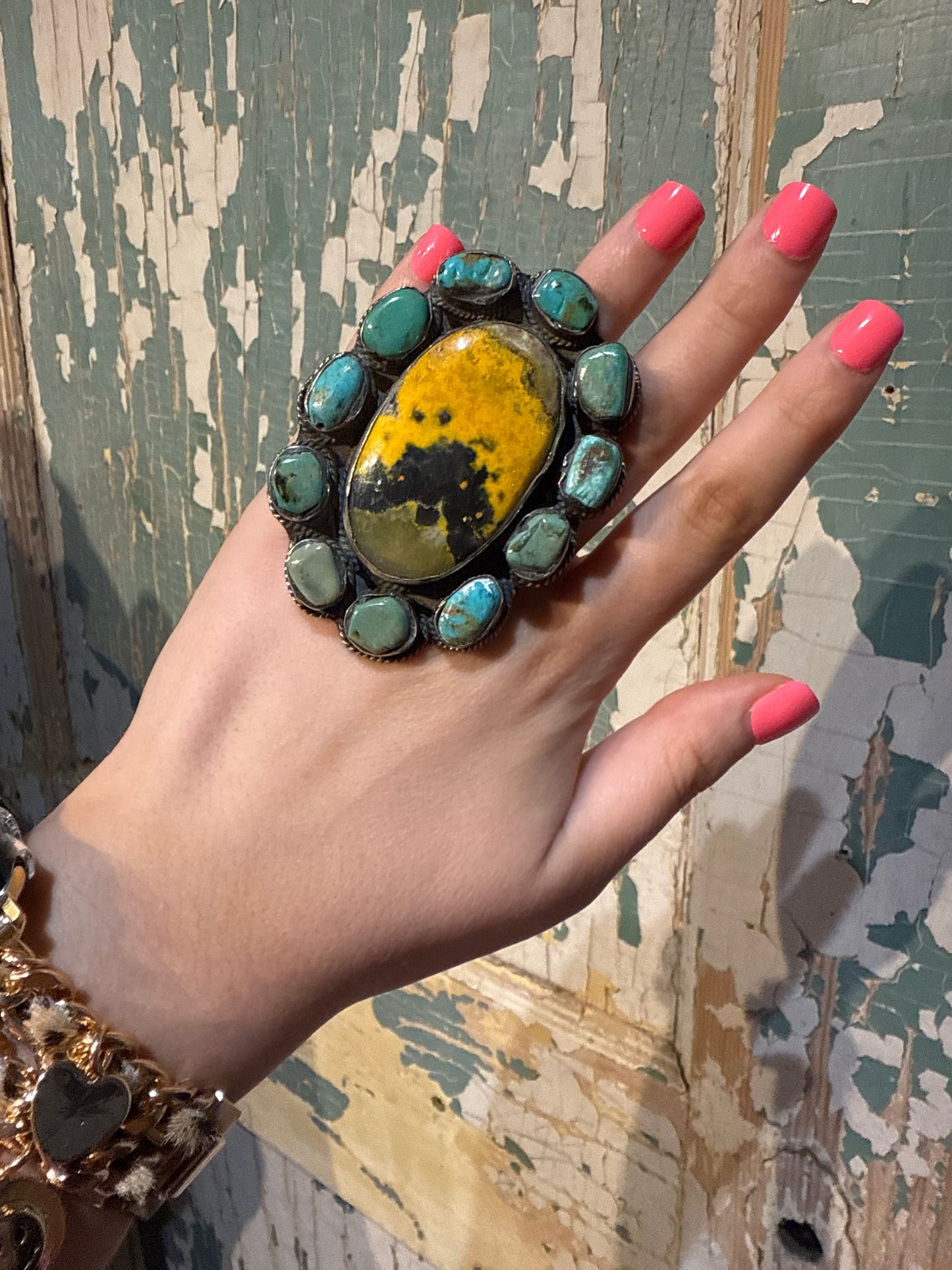 Tibetan Turquoise Adjustable Ring