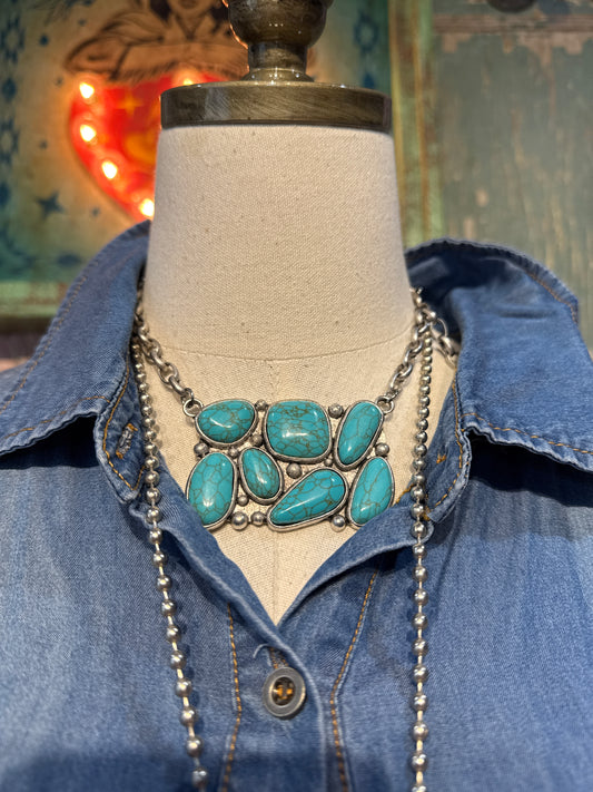 Inspired Turquoise Necklace