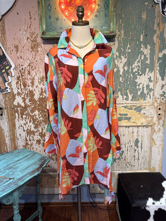 Floral Button Down Dress