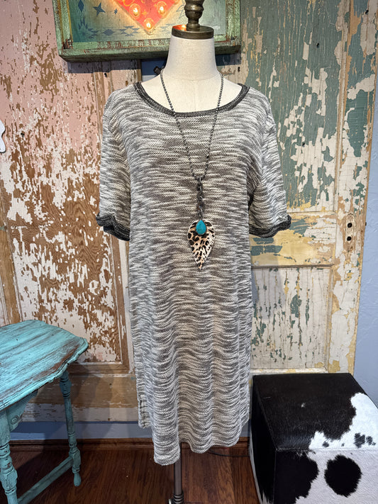 Thin Short Sleeve Sweater Dress