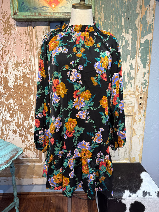 Black Floral Dress