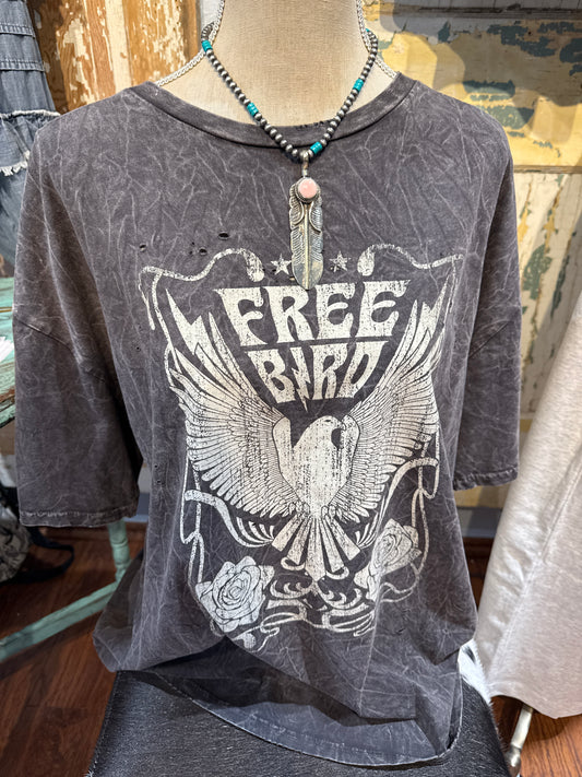 Free Bird Distressed Tee