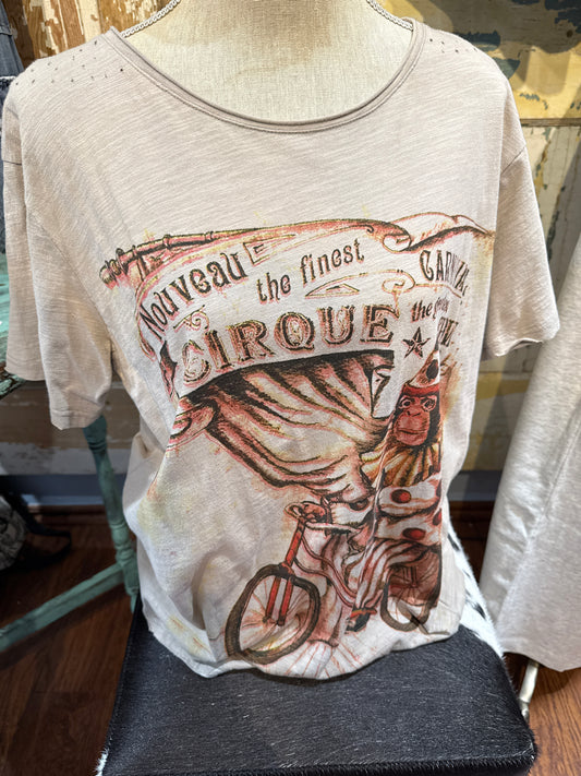Jaded Gypsy Circle Distressed Tee