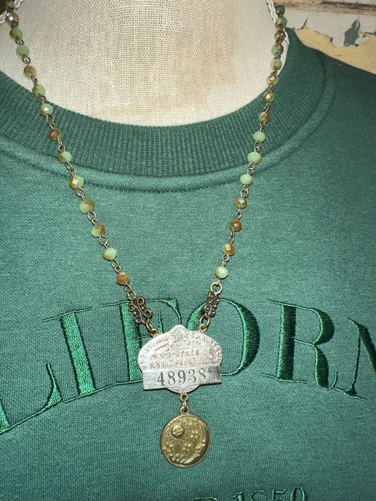 Michigan 1933 Chauffeur Badge Necklace