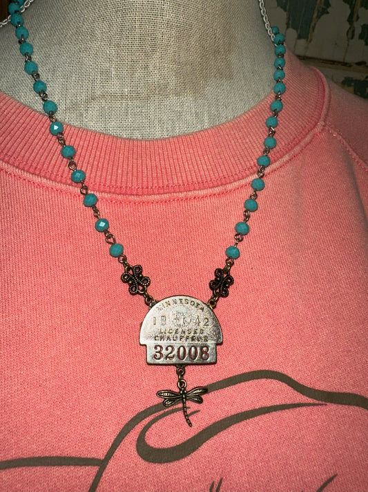 Minnesota 1942 Chauffeur Badge Necklace