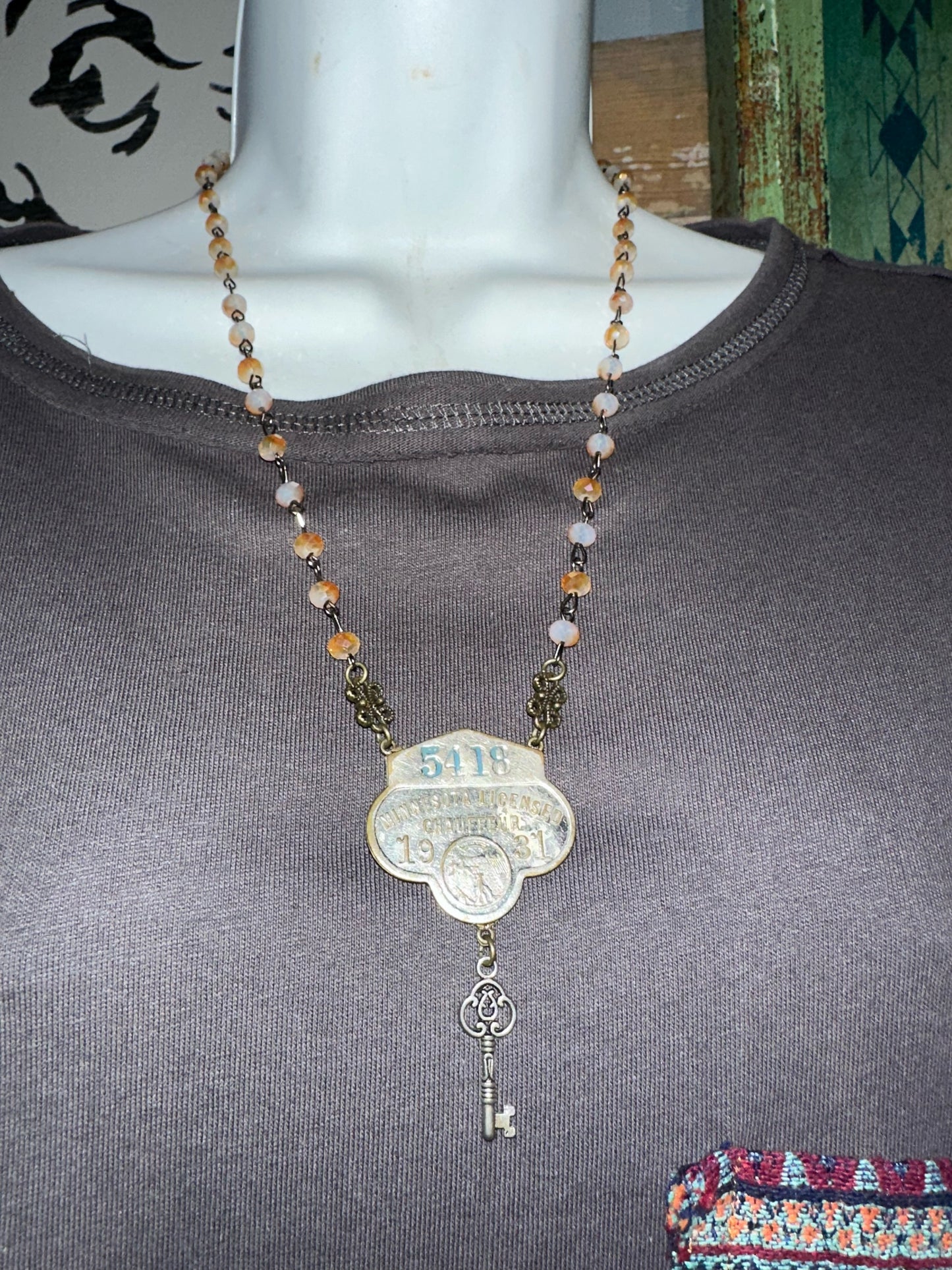 Minnesota 1931 Chauffeur Badge Necklace