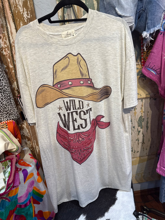 Wild West Hat T-Shirt Dress