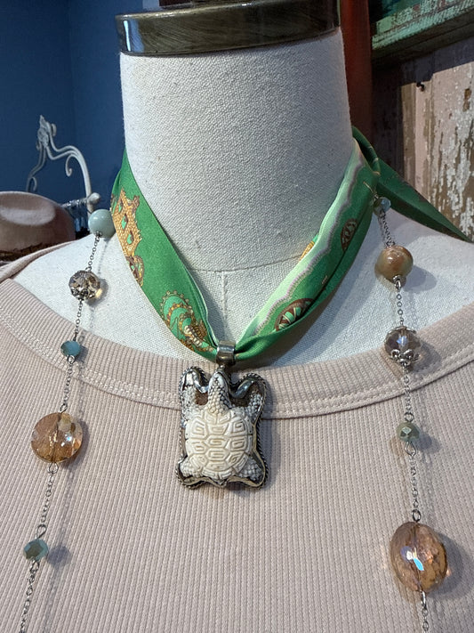 Tibetan Bone Turtle Pendant