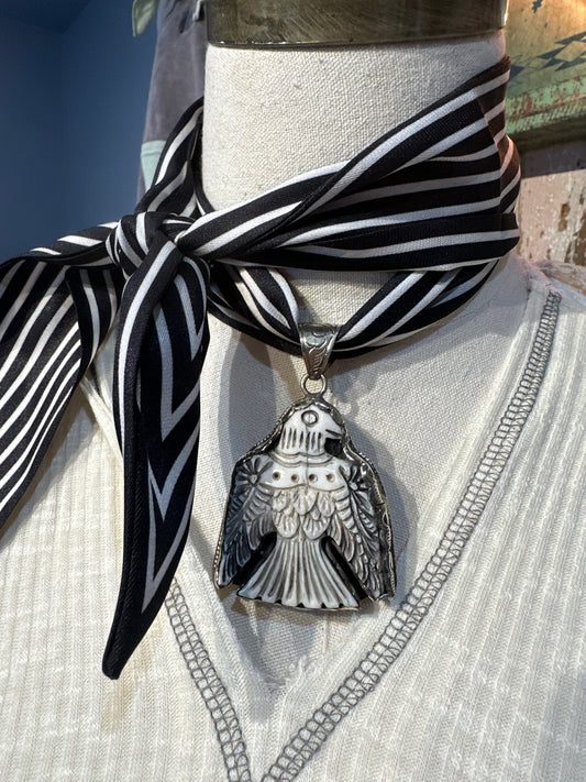 Tibetan Bone Thunderbird Pendant