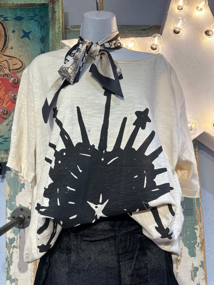 Paperlace Black Sacred Heart Tee