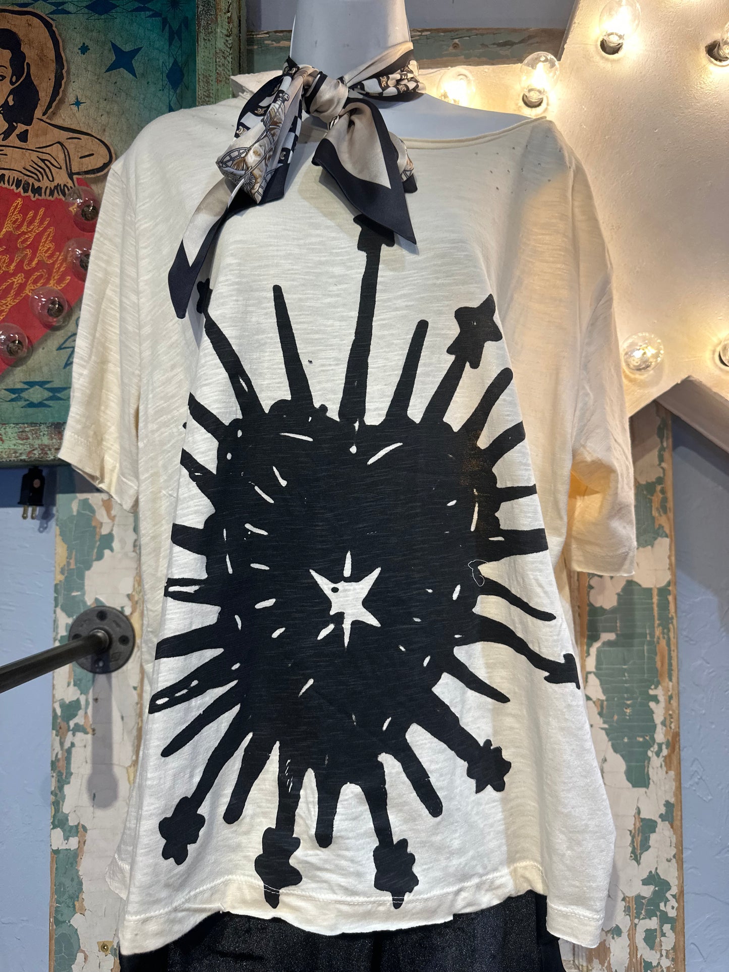 Paperlace Black Sacred Heart Tee
