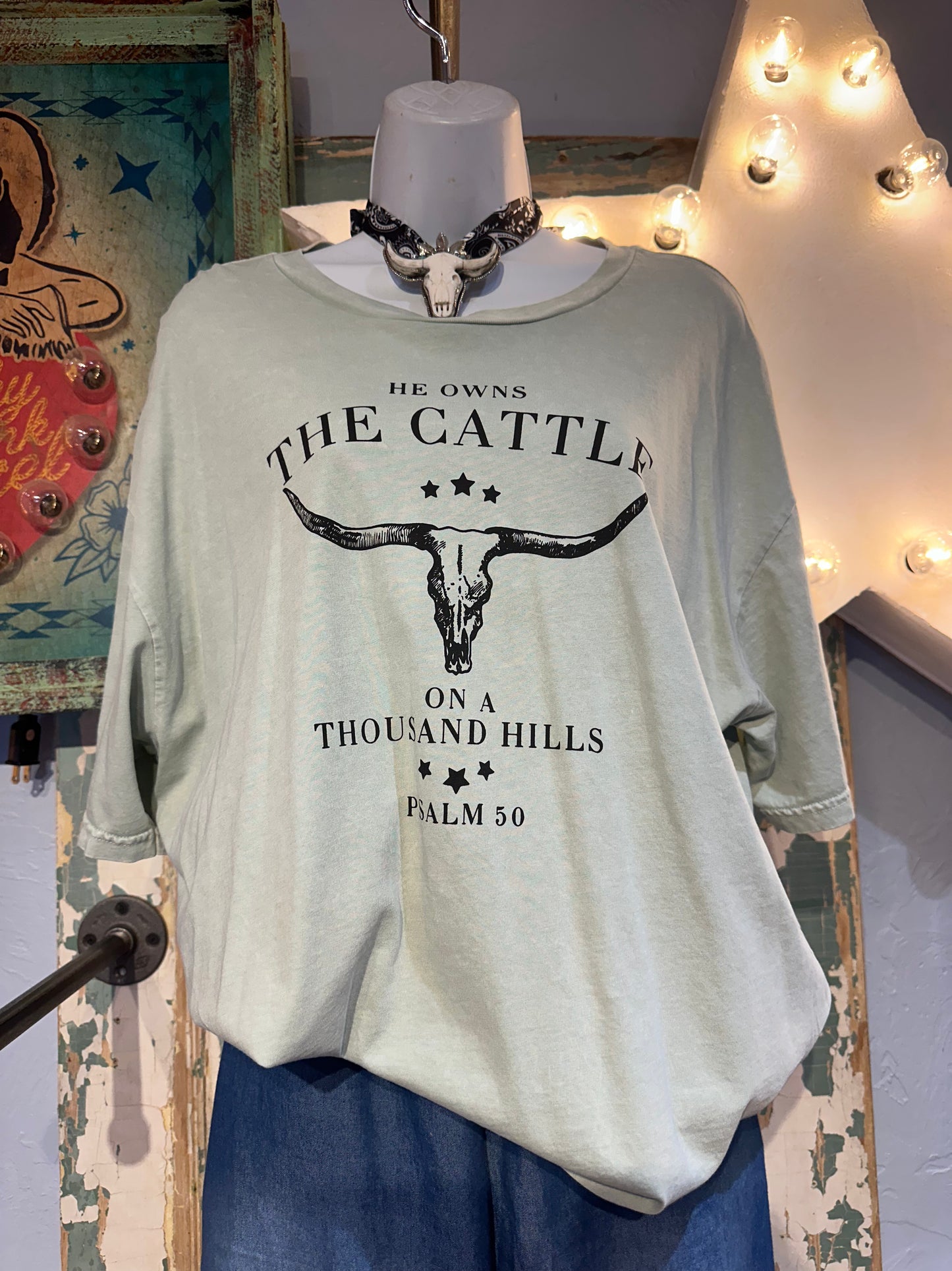 Psalms 50 Cattle Tee