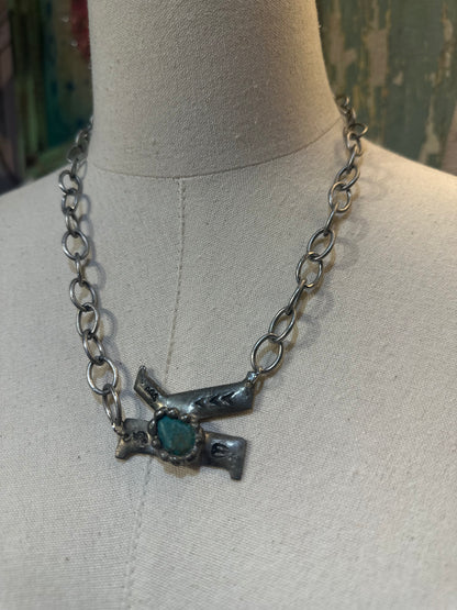 Art By Amy Turquoise Initial Necklaces