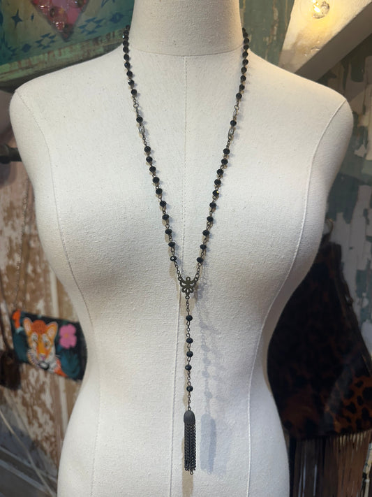 Handmade Vintage Lariat Necklace