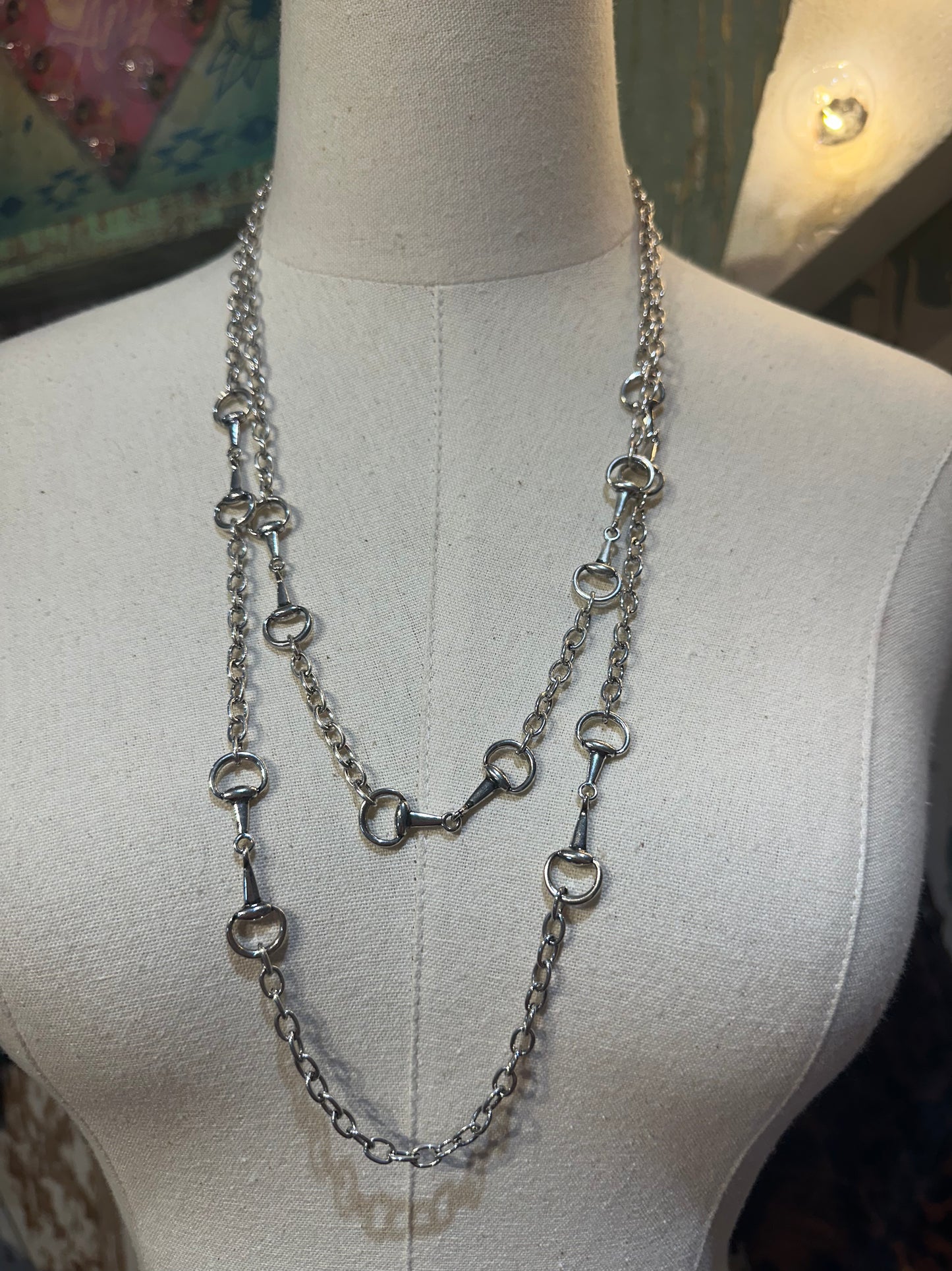 Double Strand Horse Bit Necklace