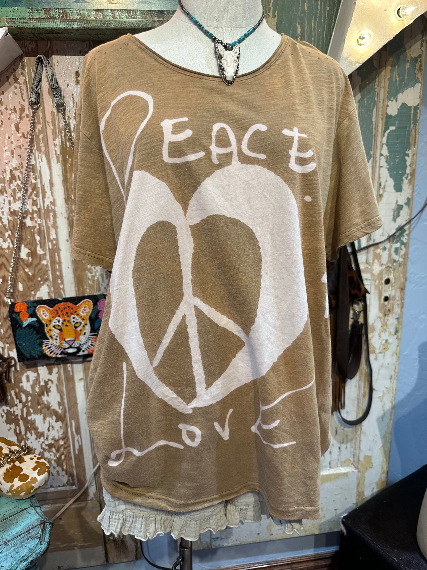 Jaded Gypsy Moon Dance Tee - Peace & Love