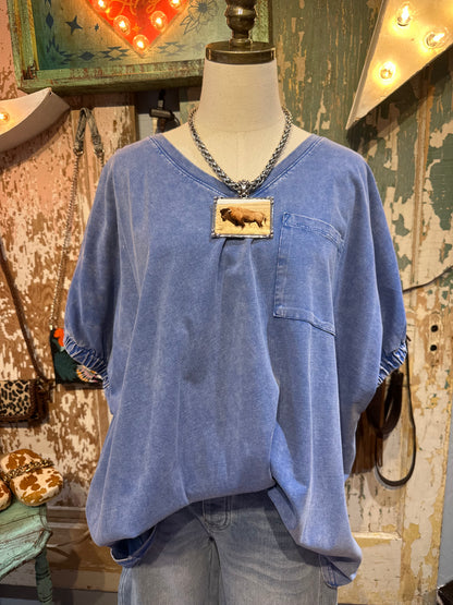 Blue Layering Tee
