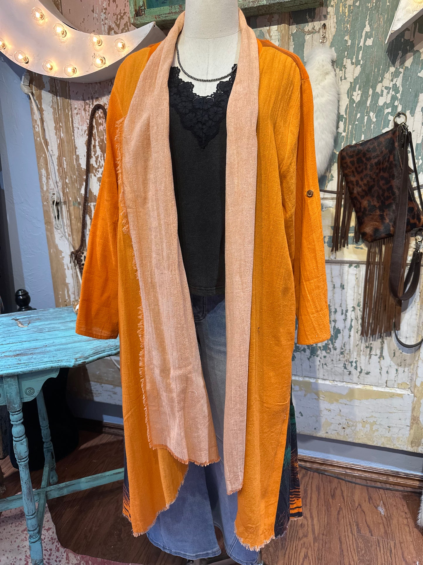 Linen Sunset Duster