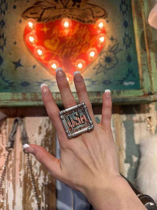 USA Stretchy Ring