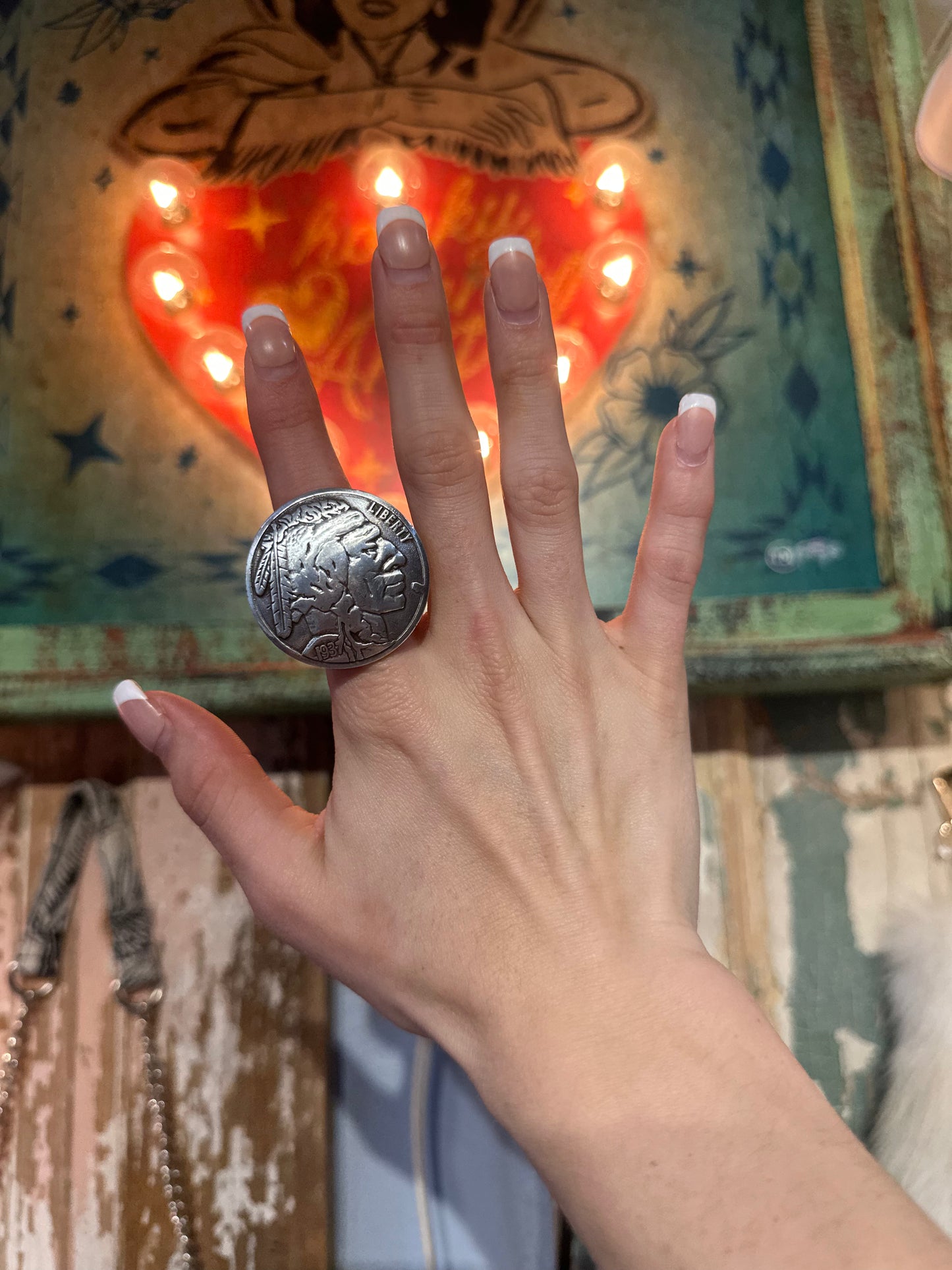 Chief Coin Adjustable Ring
