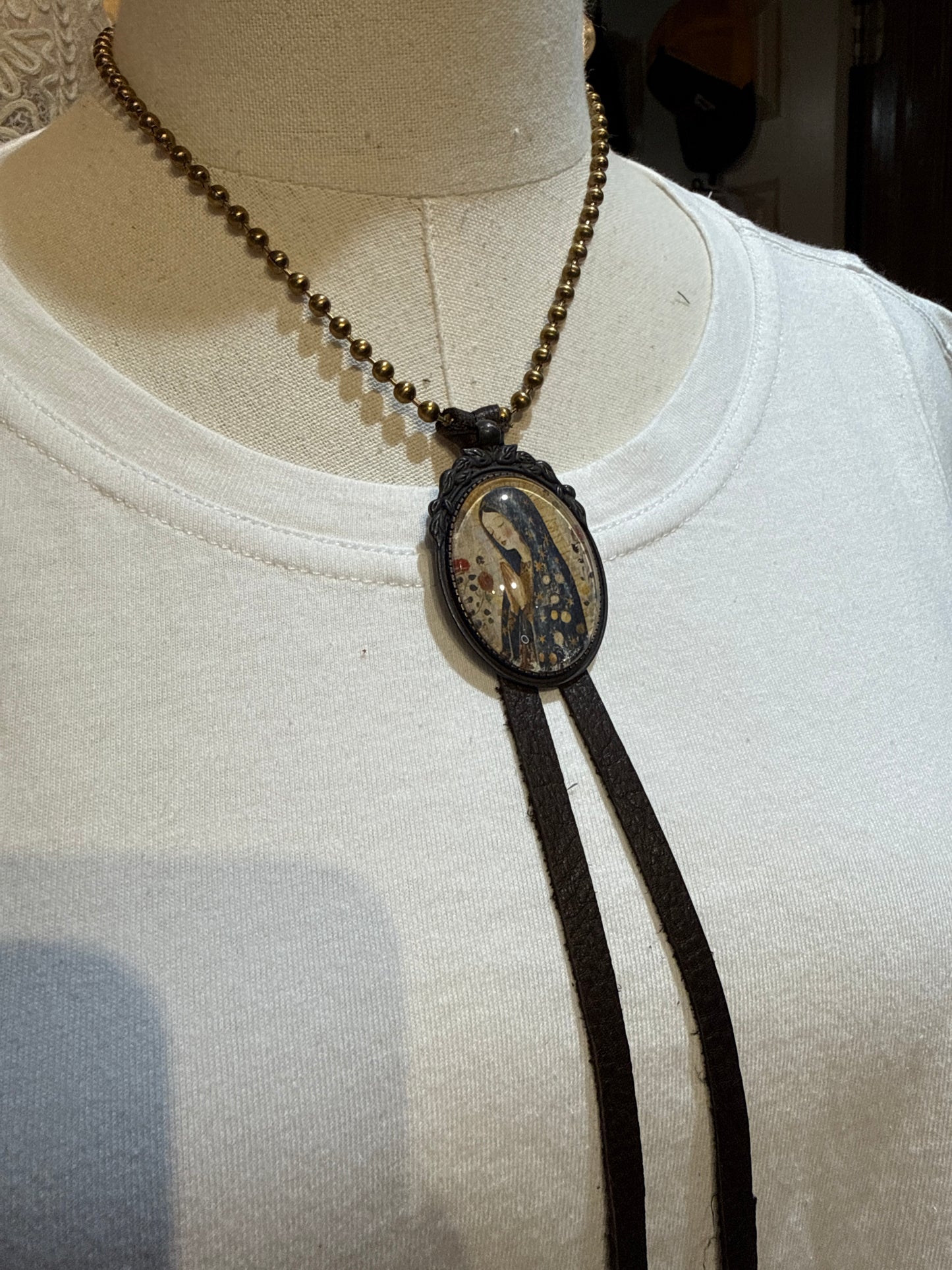 Jaded Gypsy Lady of Guadeloupe Necklace