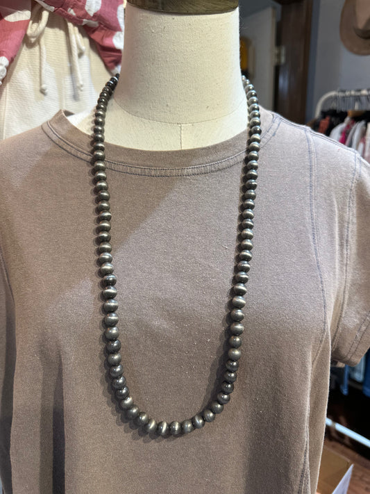 Inspired Silver Pearl Necklace