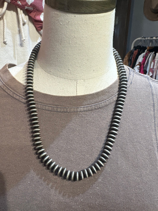 Inspired Silver Disc Necklace