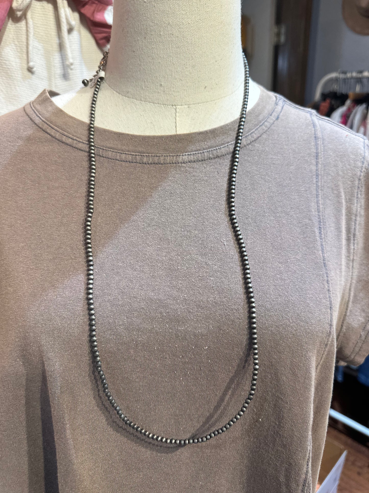 Inspired Silver Pearl Necklace