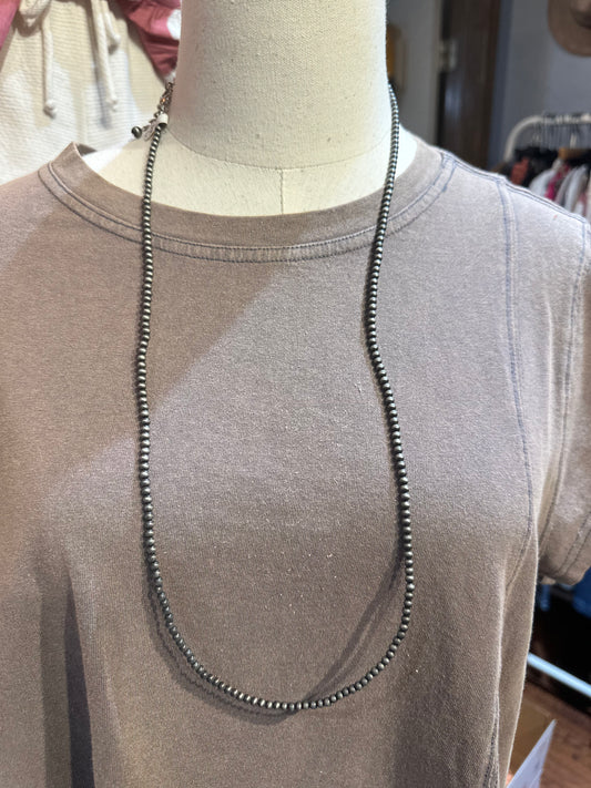 Inspired Silver Pearl Necklace