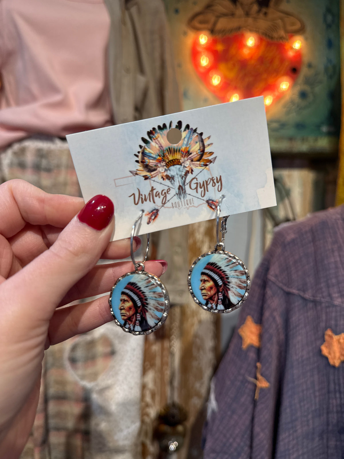 Inspired Turquoise Chief Earrings