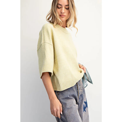 Lemonilla Crew Neck Oversized Sweater