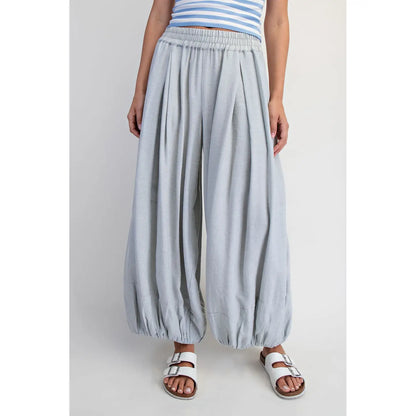 Powder Blue Moonflower Balloon Pants
