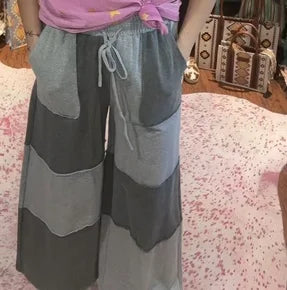 Gray Patch Pants
