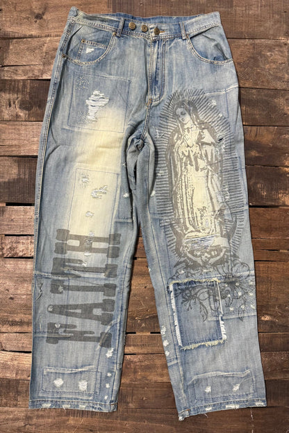Jaded Gypsy Peace and Love Jeans - Faith
