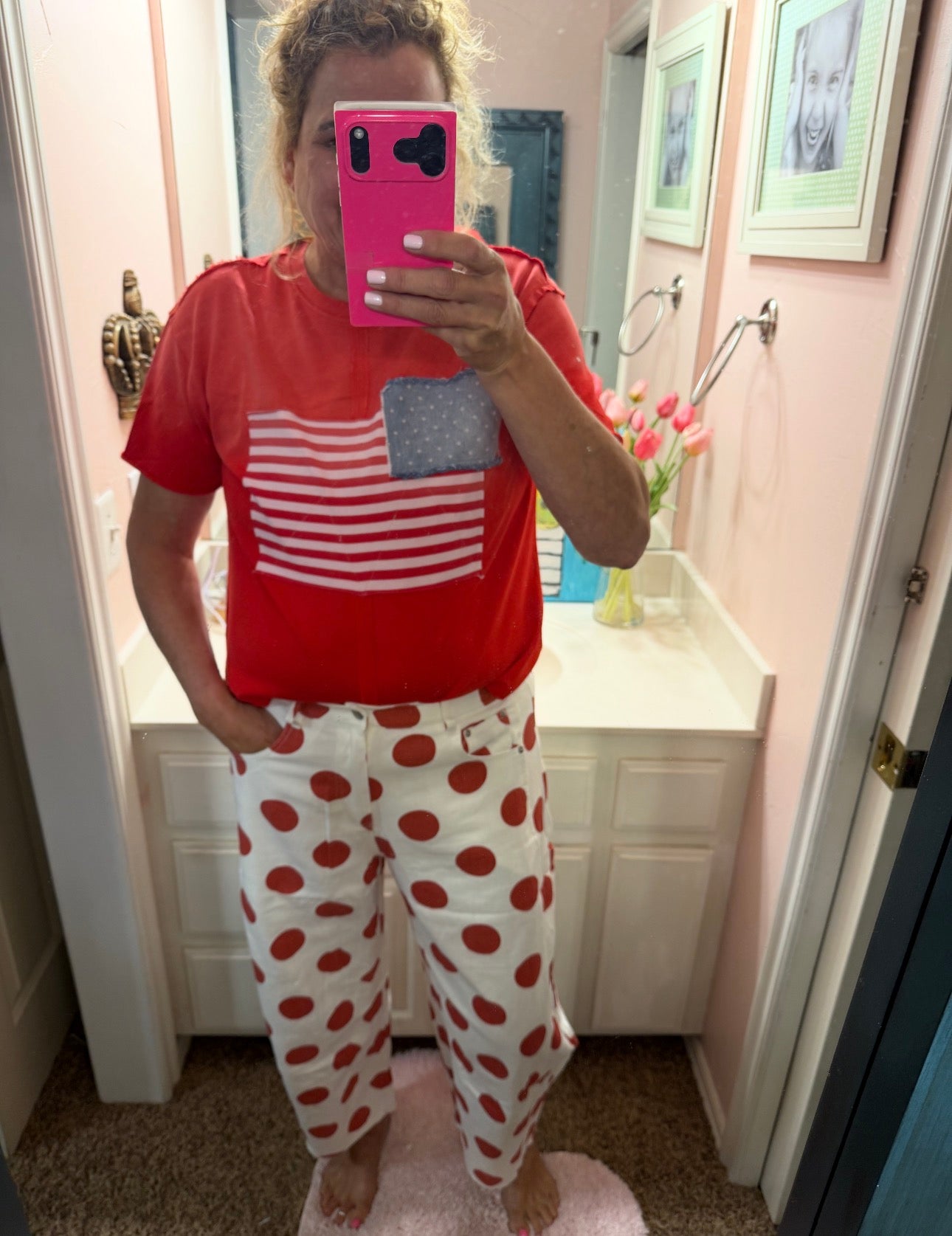 Red Polka Dot Pants