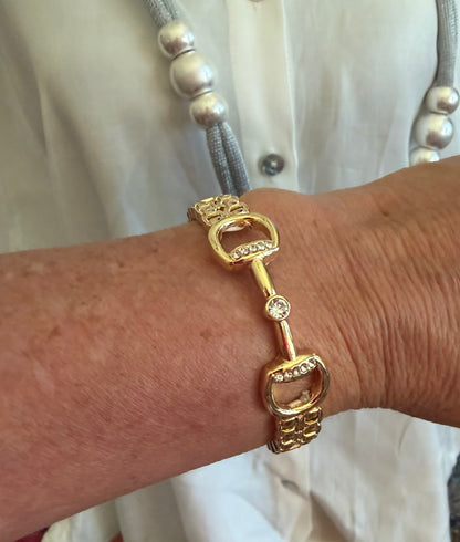 Snaffle Bit Stretch Bracelet