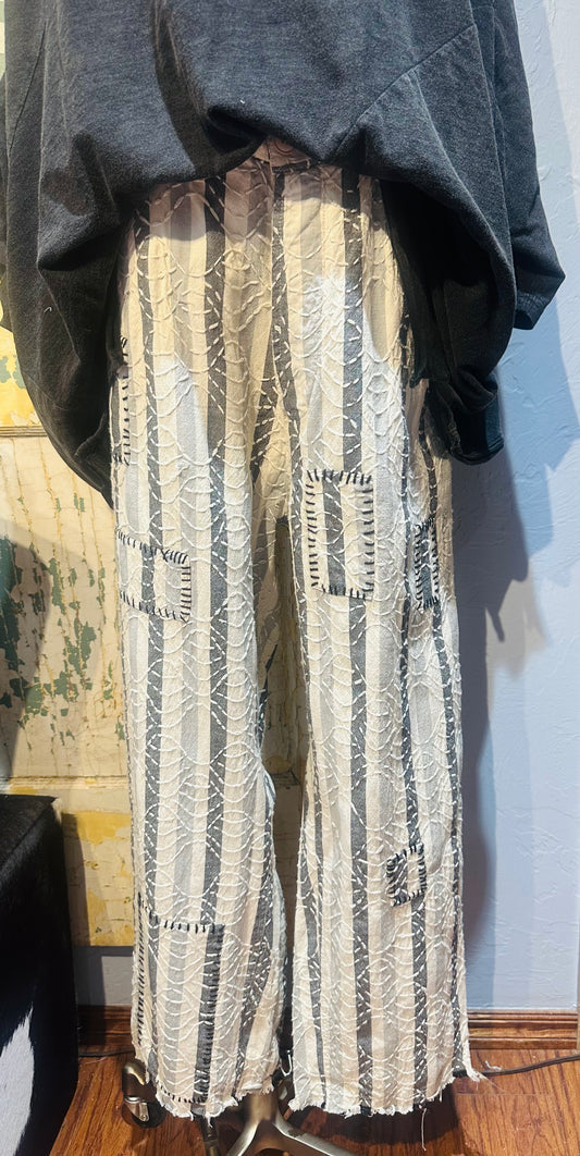 Jaded Gypsy Striped Traveler Pants